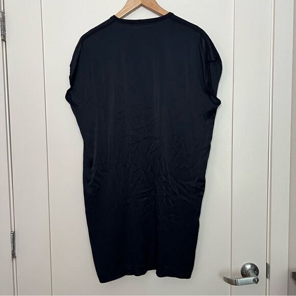 Vince Shift Dress Womens Small Navy Blue Sleeveless V-Neck Viscose Blend Pockets - Picture 6 of 13